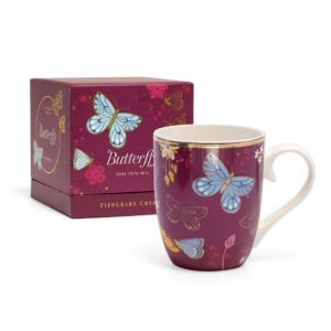 Tipperary Crystal Single Butterfly Mug - The Common Blue