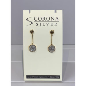 Corona Silver - Fashion Drop Earrings